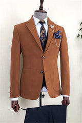 suits-for-men-newest-brown-single-breasted-notched-lapel-business-suit