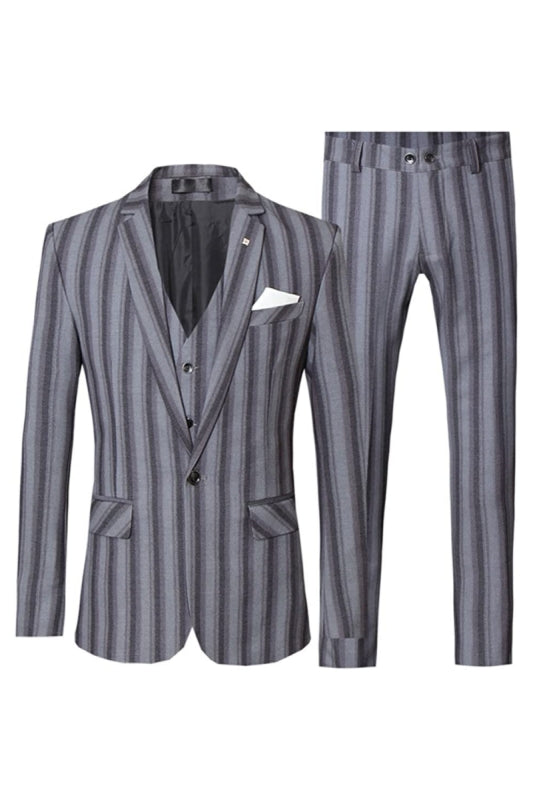 men-bespoke-tuxedo-gray-striped-notched-lapel-3-piece-business-suits