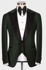 men-suit-dark-green-peaked-lapel-three-pieces-business-customize-suits