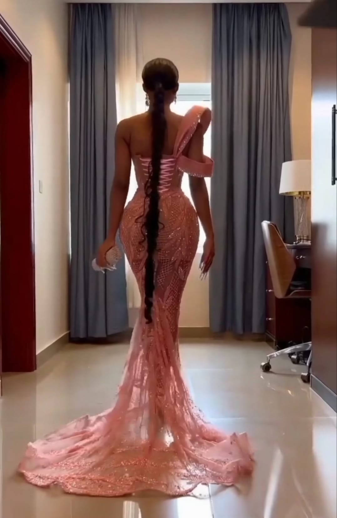 Sexy Long One Shoulder Mermaid Sweetheart Lace Beading Prom Dresses