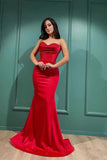 Sexy Mermaid Sweetheart Sleeveless Long Prom Dresses with Sequins