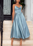 A-Line Strapless Satin Prom Dress for Special Occasion-27dress