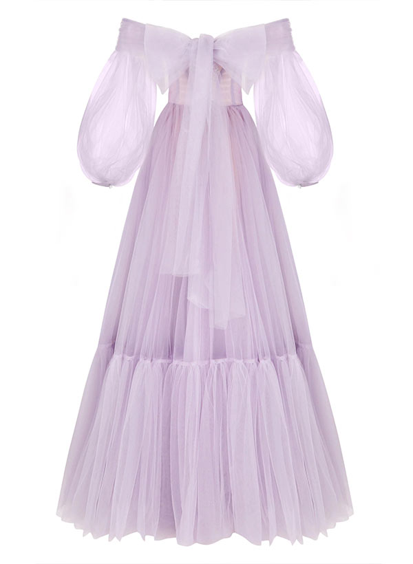 A-Line Sweetheart Floor-Length Tulle Prom Dress-27dress