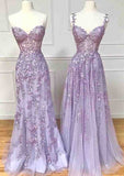 A-line Sweetheart Spaghetti Straps Prom Dress with Beading and Sweep Train Lace-27dress