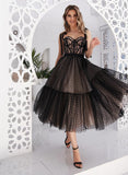 A-Line Tulle Prom Dress with Lace for Tea-Length Occasions-27dress