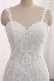 Affordable Strapless Mermaid Tulle Lace Wedding Dress Sweetheart Appliques Bridal Gowns On Sale-27dress