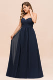 Affordable Strapless Sweetheart Long Bridesmaid Dress with Ruffle-27dress