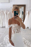 Amazing Lace Wedding Dress Mermaid Off-the-Shoulder-27dress