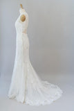 Awesome Illusion Lace Mermaid Wedding Dress On Sale-27dress