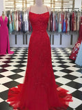 Beautiful Sheath/Column Tulle Prom Dress with Square Neckline and Beading