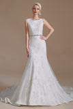 Cap Sleeves Mermaid Lace Wedding Dress Long Online-27dress