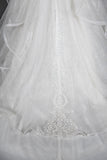 Cap Sleeves Ruffle Wedding Dress Ball Gown With Lace-27dress