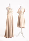 Champagne Multiple A-Line Bridesmaid Dresses-27dress