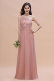 Chic One Shoulder Chiffon Lace Vintage Mauve Bridesmaid Dress On Sale-27dress