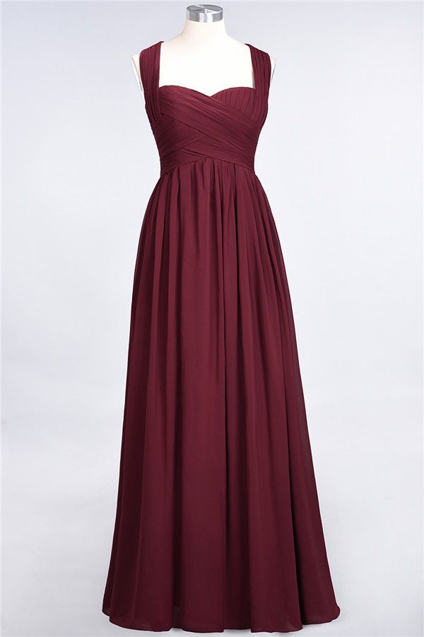 Chic Tiered Sweetheart Cap-Sleeves Bungurdy Bridesmaid Dresses-27dress