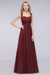 Chic Tiered Sweetheart Cap-Sleeves Bungurdy Bridesmaid Dresses-27dress