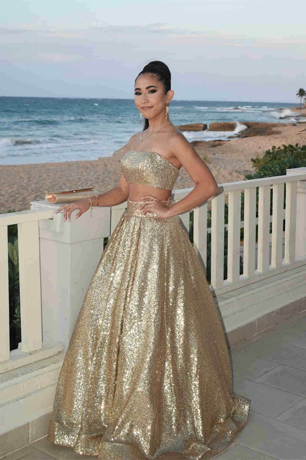 Chic Two Piece Sequined Long Prom Dress with Pockets-27dress