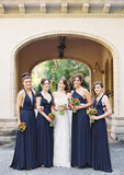 Dark Navy Multiway Ruffles Infinity A-Line Bridesmaid Dresses-27dress