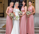 Dusty Pink Ruffles Multiway Infinity A-Line Bridesmaid Dresses-27dress