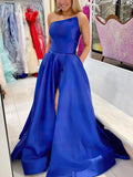 Elegant Ball Gown Princess Floor-length Prom Dress with Satin Sashes and Ribbons