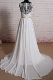 Elegant Lace Chiffon A-line Wedding Dress Online-27dress