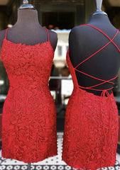 Elegant Lace Homecoming Dress with Beading - Sheath/Column Bateau Sleeveless Short/Mini-27dress