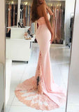 Elegant Satin Court Train Prom Dress with Halter Beaded Covered Button and Trumpet/Mermaid Sleeves-27dress