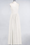 Glamorous Spaghetti Straps Sweetheart Ruffle Chiffon Bridesmaid Dress Online-27dress