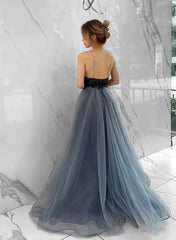 Gorgeous Ball-Gown V-Neck Tulle Sleeveless Prom Dress-27dress