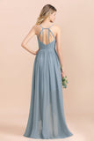 Gorgeous Hi-Lo Heart-Shaped Ruffle Bridesmaid Dress with Spaghetti Straps-27dress