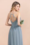 Gorgeous Hi-Lo Heart-Shaped Ruffle Bridesmaid Dress with Spaghetti Straps-27dress