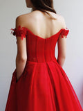 Gorgeous Off-the-Shoulder Tulle Ball Gown/Princess Prom Dress