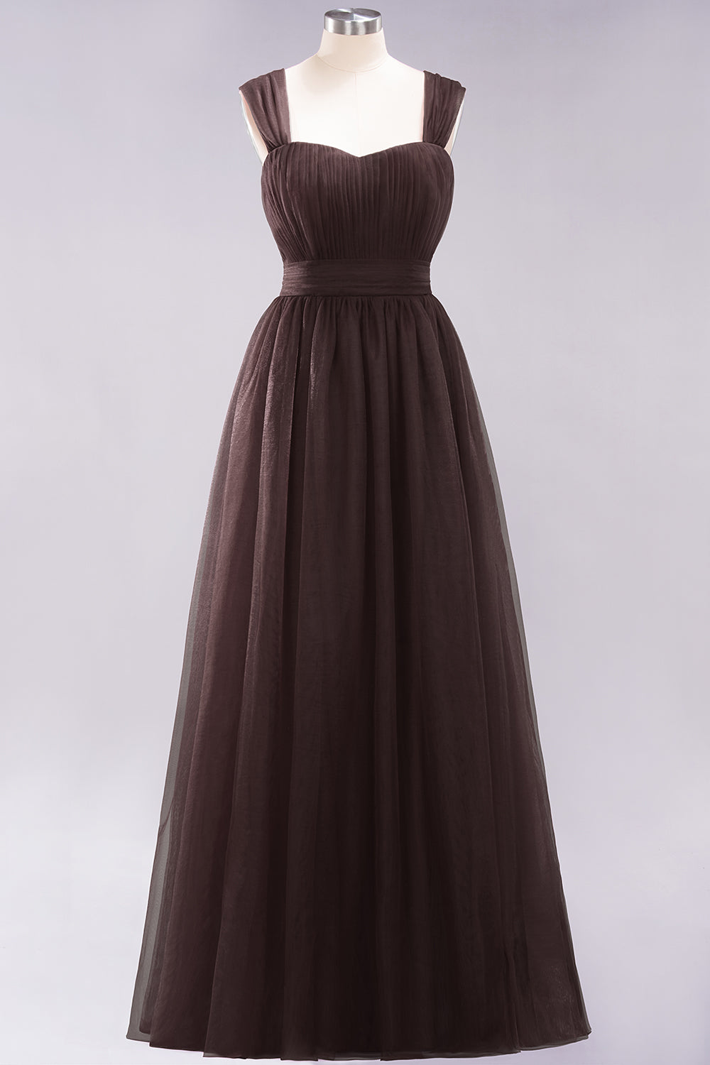 Gorgeous Sweetheart Straps Ruffle Burgundy Bridesmaid Dresses Online-27dress