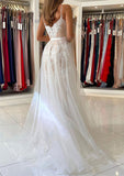 Gorgeous Trumpet/Mermaid Lace Tulle Prom Dress With Spaghetti Straps and Waistband-27dress