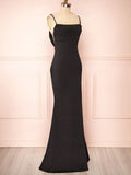 Lace Stretch Crepe Sheath/Column Square Neckline Floor-length Bridesmaid Dresses