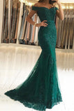 Long Mermaid Sweetheart Off-the-shoulder Tulle Lace Backless Prom Dress-27Dress