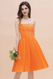 Pretty Strapless Sweetheart Chiffon Sequins Short Bridesmaid Dress with Ruffles-27dress