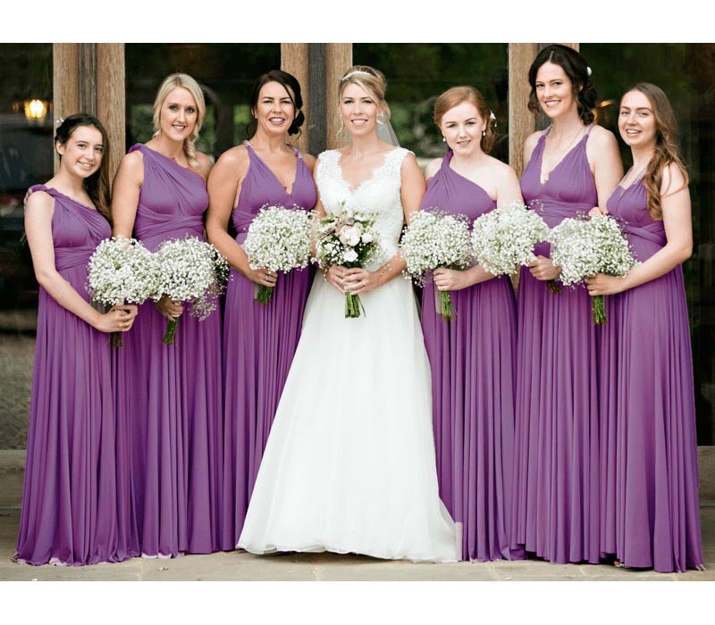 Purple Multiple Bridesmaid Dresses Long-27dress