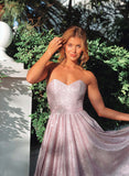 Sequined Prom Dresses - A-Line Sweetheart Sleeveless Sweep Train-27dress