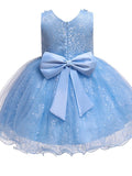 Short Princess Ball Gown Tulle Jewel Neck Wedding Party Flower Girl Dresses-27dress