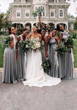 Silver Multiple A-Line Bridesmaid Dresses-27dress