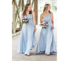 Sky Blue Ruffles Multiway Infinity A-Line Bridesmaid Dresses-27dress