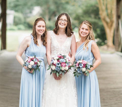 Sky Blue Ruffles Multiway Infinity A-Line Bridesmaid Dresses-27dress