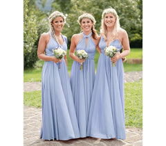 Sky Blue Ruffles Multiway Infinity A-Line Bridesmaid Dresses-27dress