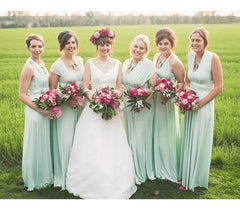 Sleeveless Mint Multiway Infinity Bridesmaid Dress-27dress