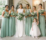 Sleeveless Mint Multiway Infinity Bridesmaid Dress-27dress