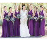 Sleeveless Purple Multiway Infinity A-Line Bridesmaid Dress-27dress