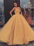 Sleeveless Sweetheart Tulle Ball-Gown Prom Dress for Floor-Length Style-27dress