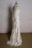 Strapless Appliques Tulle A-line Wedding Dress On Sale-27dress