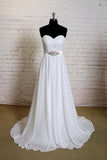 Strapless Lace Chiffon A-line Wedding Dress On Sale-27dress